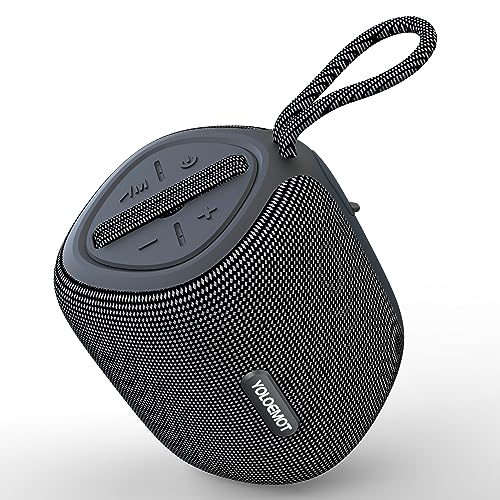 YOLOEMOT Protable Speaker with Buletooth,Built-in Battery,10H Playtime & Clear Sound,TF Card Support,TWS Stereo,Mini Speaker bluetooth wireless for Home/Travel/Party/Outdoor.Birthday Gift black