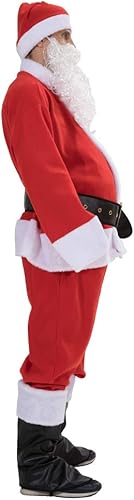Miniatura 3 de Disfraz de Papá Noel de Navidad para adultos, traje de regalo rojo para hombre