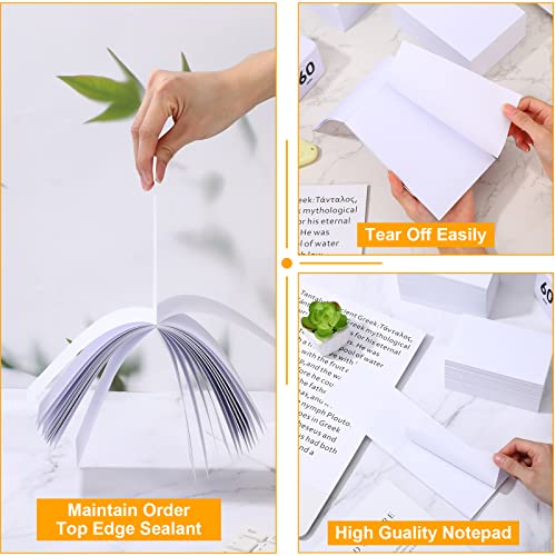 Paper Note Pads White Memo Pad Blank Writing Pad Memo Scratch Pad Paper Pad For Waitress Waiter Book To Do Grocery List Small Notebook Restaurant Checkbook, White (60, 3 X 5 Inch) #TOP1