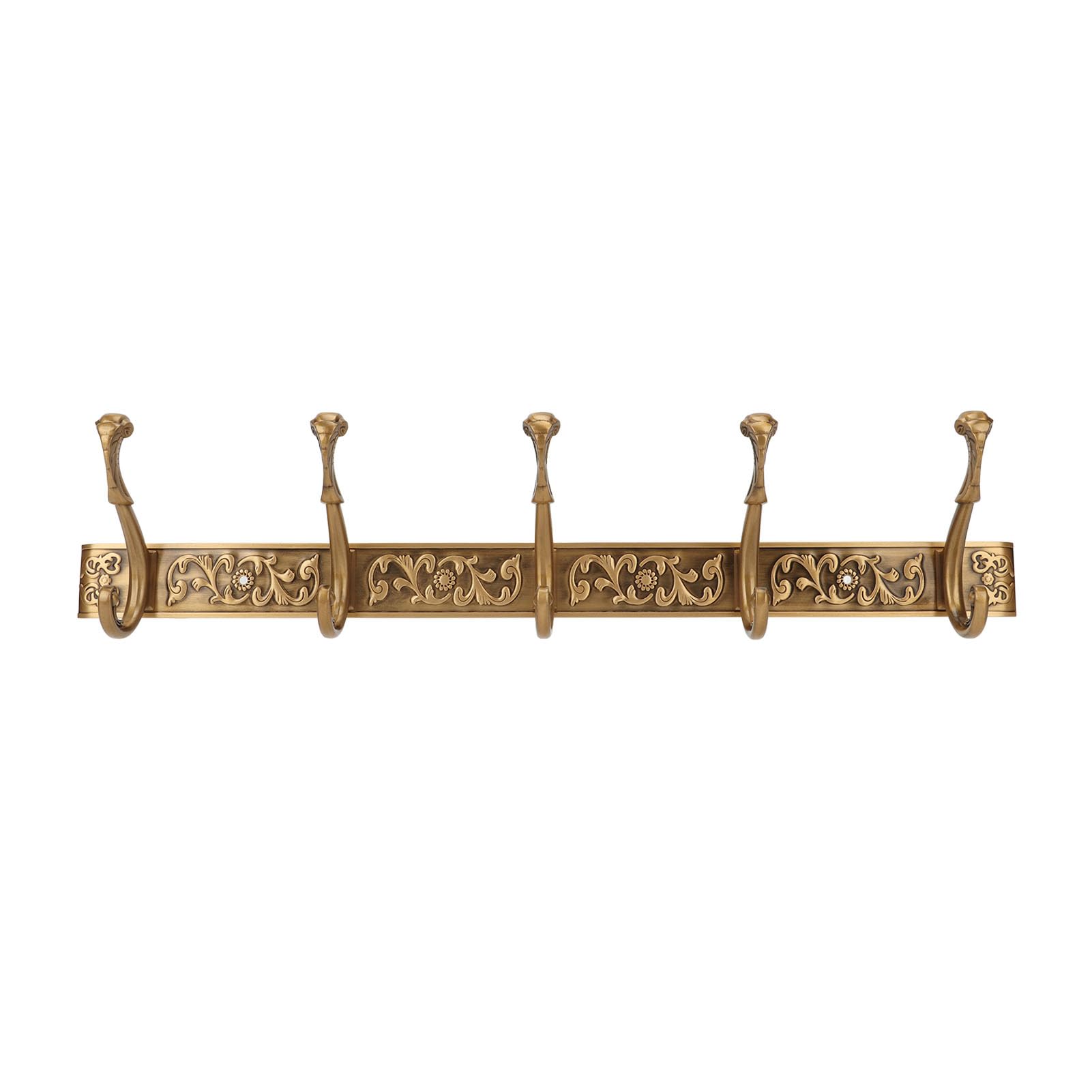 Serlium Coat Hooks Wall Mounted Space aluminum Rail Wall Hook Behind Door Mounted for Coat Hat Clothes Hanging Vintage Space Aluminum Hardware