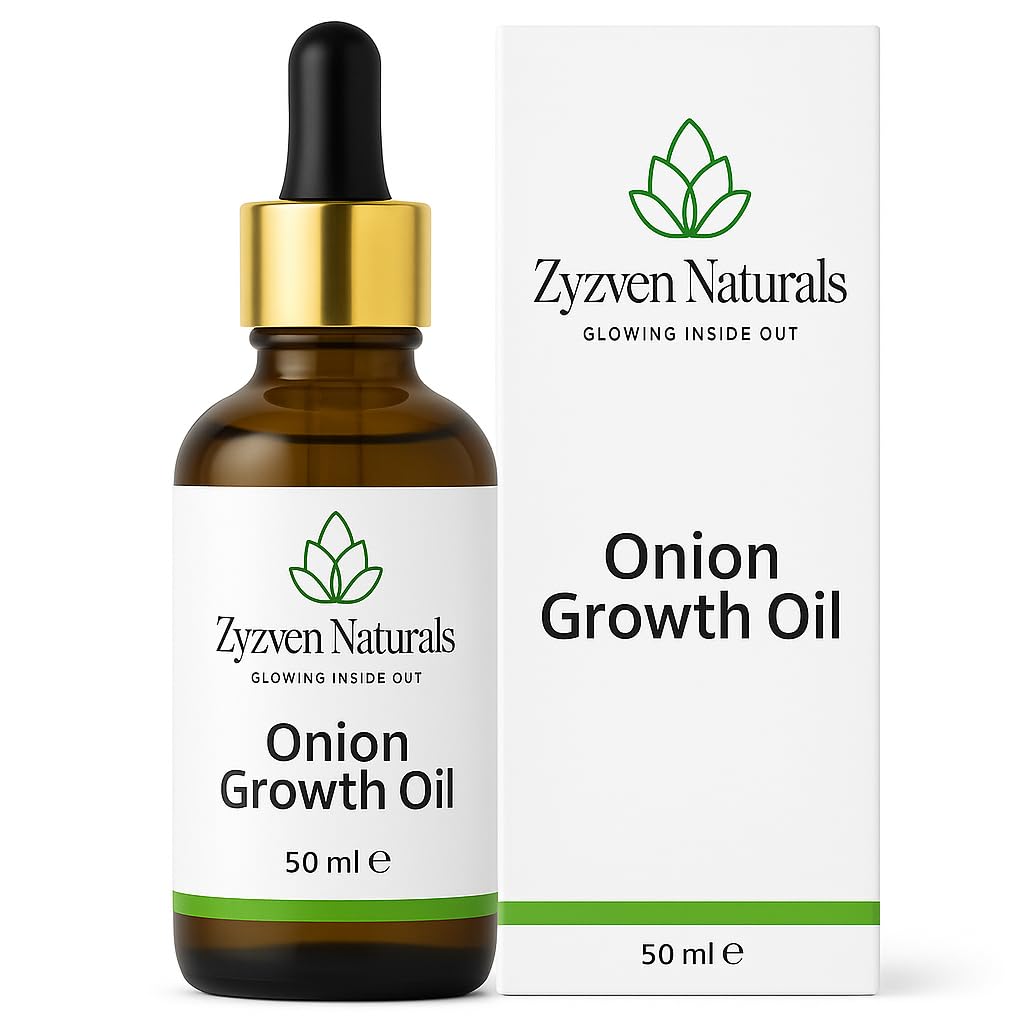 Onion Growth Oil – Multipurpose Scalp & Hair Nourishing Oil with Castor, Black Seed, Moringa & Essential Oils – 50ml Onion Hair oil Natural Hair Care
