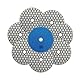SHDIATOOL Trocken-Diamant-Polierpads - 8Stück Körnung 50 100MM Polierset für Granit Marmor Kunststein Quarz für Winkelschleifer