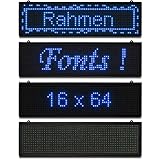 Informiere über neue Angebote oder Aktionen mit dem 67 cm x 19 cm kleinem W-Lan Laufschrift LED-Display.