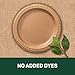 EcoSmart® 100% Recycled Fiber Paper Plates, 10” Dinner Size Disposable Plate, 144 Eco-Friendly Plates (4 Packs of 36 Plates Each)