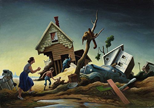 Thomas Hart Benton Flood Disaster Poster Print
