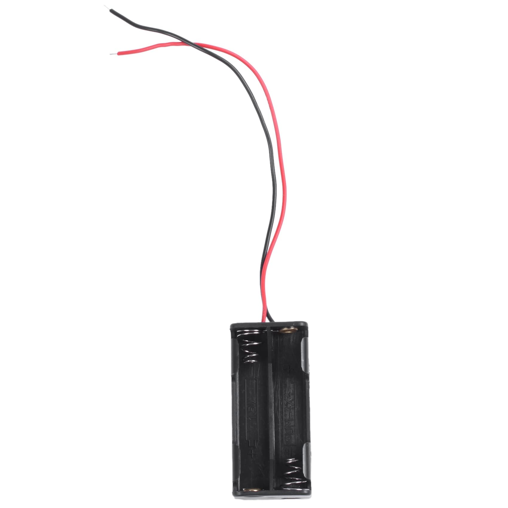 4 piezas 2 4 x 1,5 V AAA batería titular con conectores de alambre - Negro