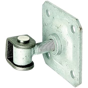 Gah-Alberts Gate Hinge U-Bolt M16 Thread - 15mm Adjustable, Hot Galvanized Steel, Welding Required