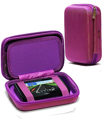 Navitech Fioletowa twarda obudowa, kompatybilna z Tomtom GO Discover 5" Sat NAV