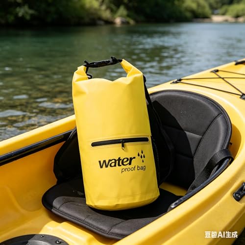 Bolsa Seca Impermeable para Hombre y Mujer, 20L Bolsa Flotante Ligera con Cierre Enrollable para Playa, Camping, Kayak, Viajes y Pesca miniatura 7