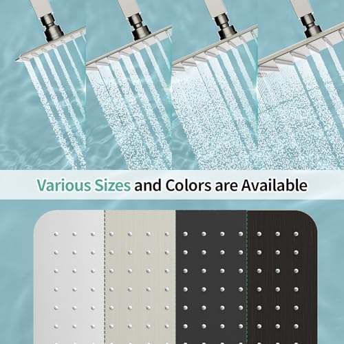 SR SUN RISE 16 Inch Extra Large Rain Shower Head Brushed Nickel 304 Stainless Steel High Pressure Rainfall Showerhead Ultra Thin Water Saving by SR SUN RISE - Image 7