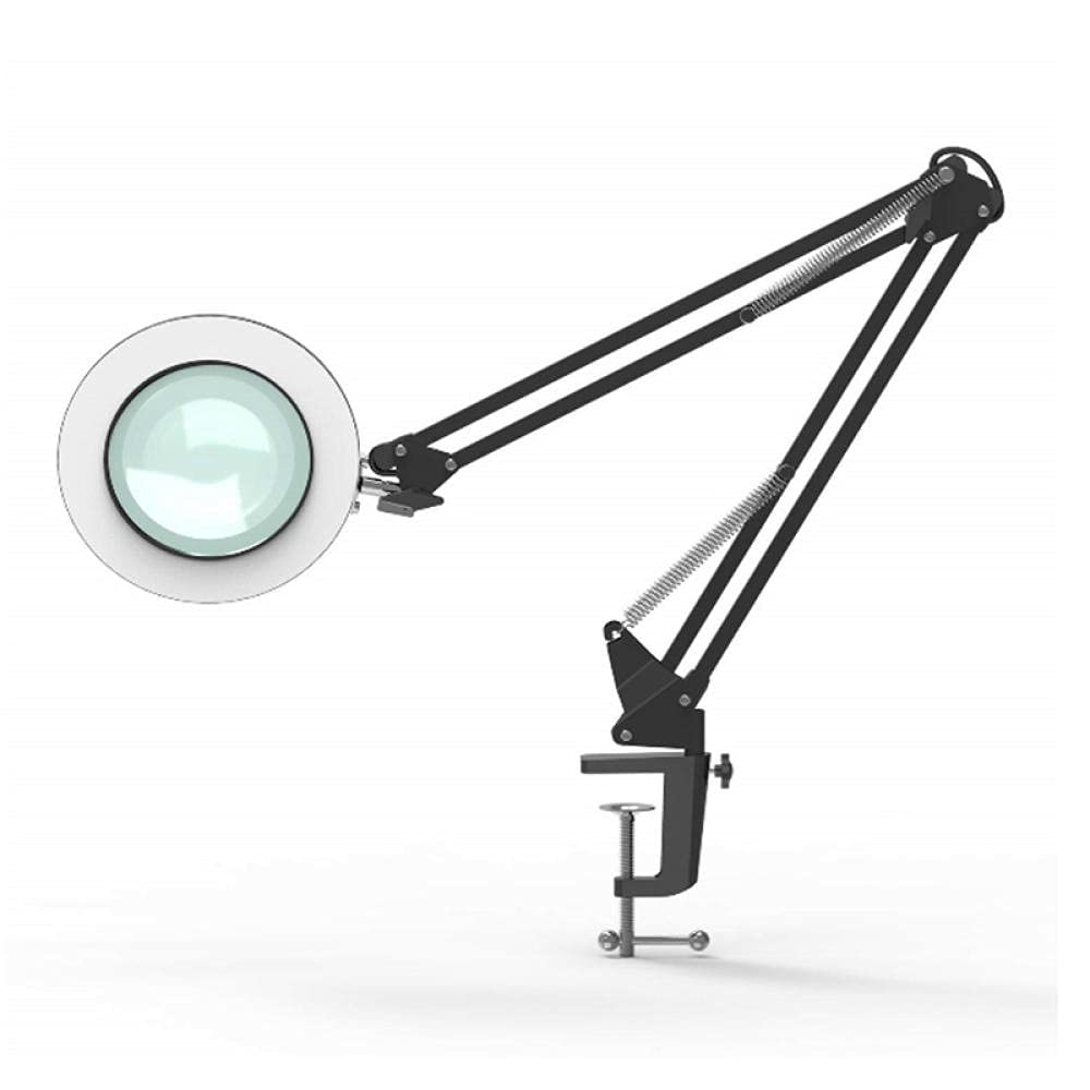 Luci A Clip Lampada Pinza Luce Da Lettura Luce Da Lettura Clip 6 Pollici + Parentesi Clip + Tatuaggio Lente Di Ingrandimento Bellezza Luce Fredda Luce Protezione Occhio Protezione Dell'Occhio Lente D'