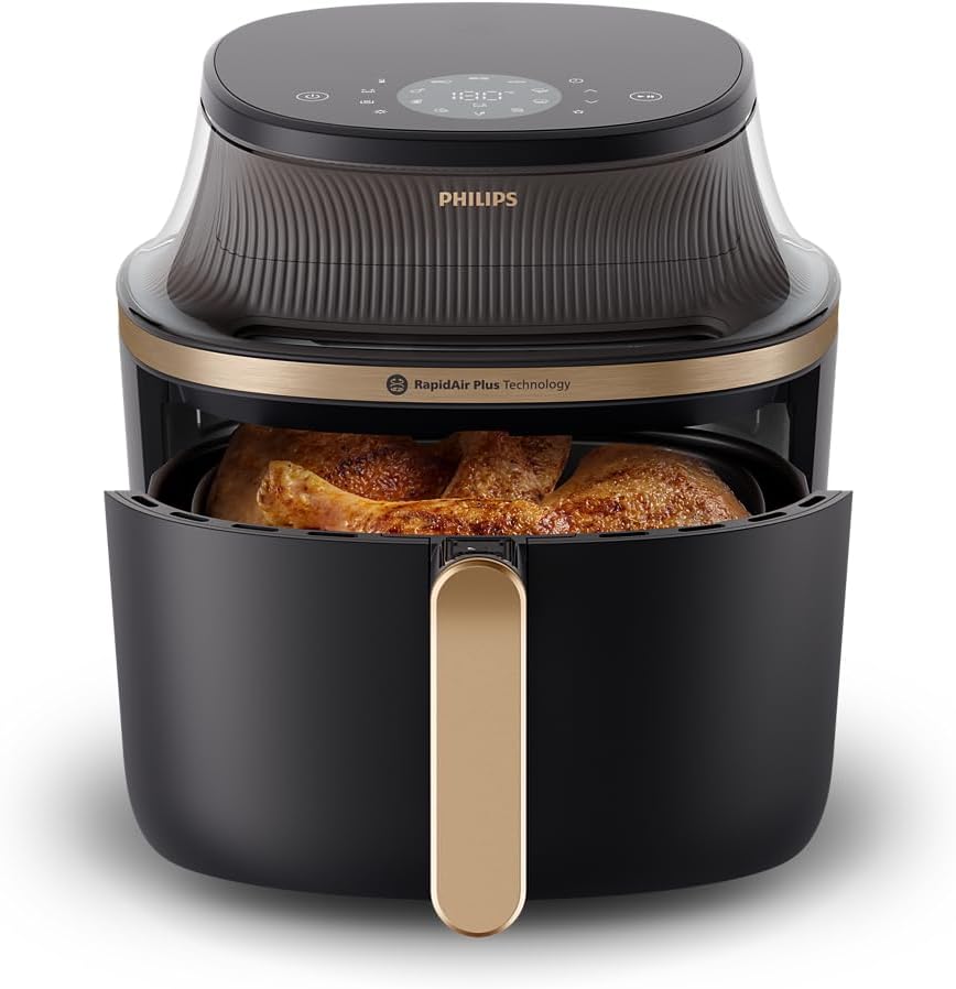 Grid of 16 cooking functions icons for Philips Airfryer