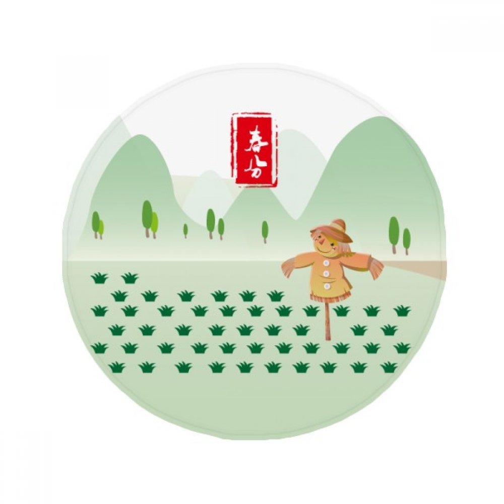 Tapis de cuisine rond et antidérapant multicolore pour salon 50x50cm
