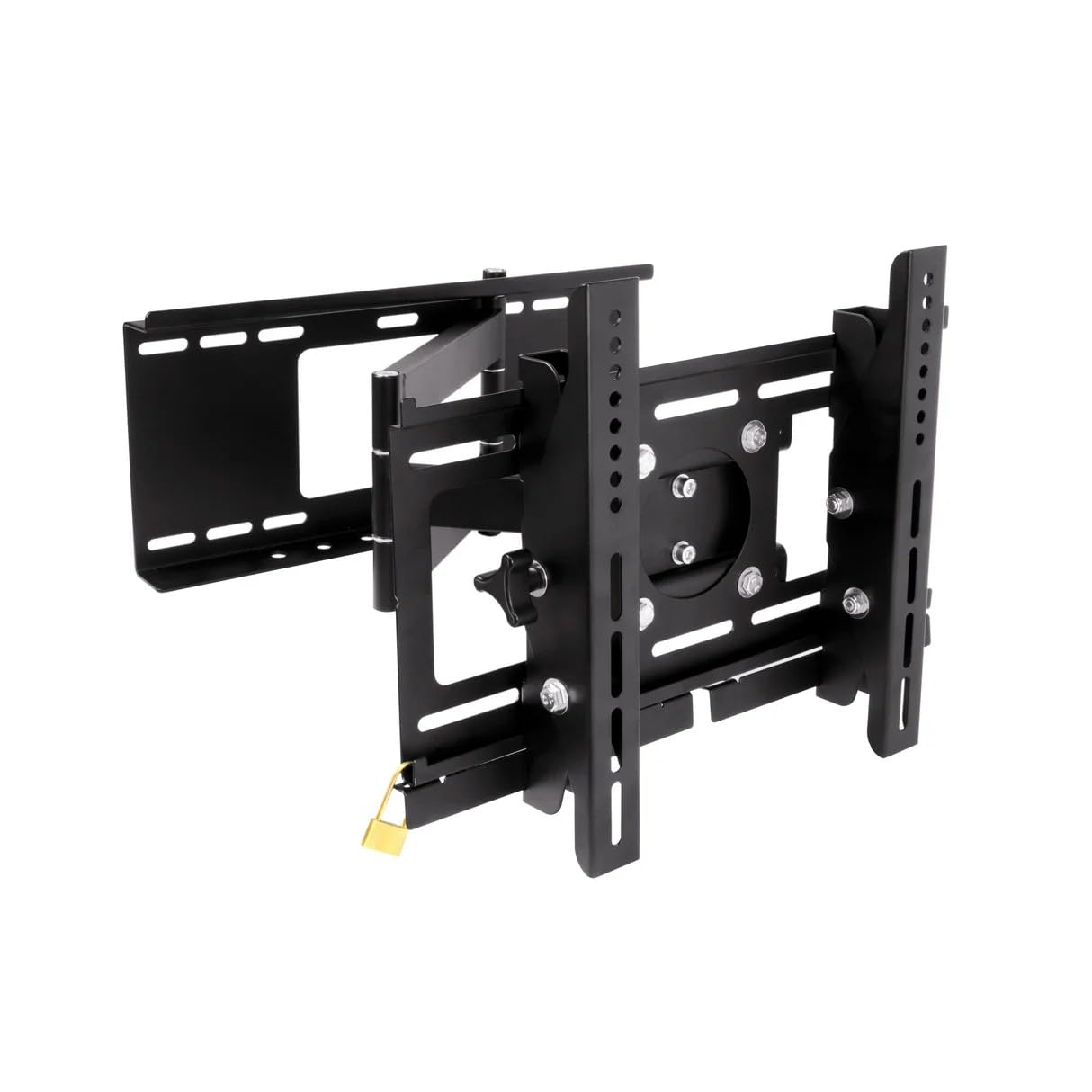 AXIL AC0564E Supporto da Parete TV Orientabile Antifurto per Schermi LED Fino a 42 Pollici VESA 400x300 Portata 75kg Kit Completo per Fissaggio Sicuro