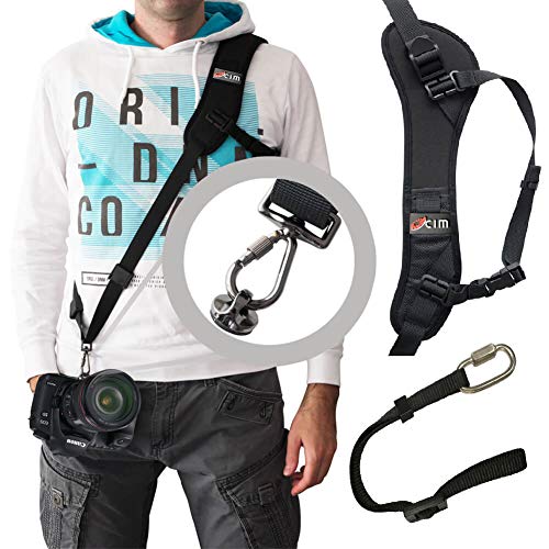 Ocim Camera Strap with Safety Tether, Adjustable Shoulder Camera Sling Straps for Nikon