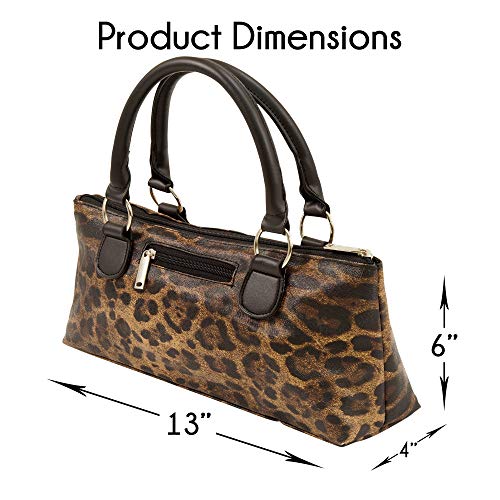 Image of Primeware Wine Clutch Bag (Thermal Insulated) Trendy Women's Carry Tote | Holds Red & White 750mL Bottles | Trendy Fashion | Incl. Portable Waiter-Style Corkscrew (Cougar)