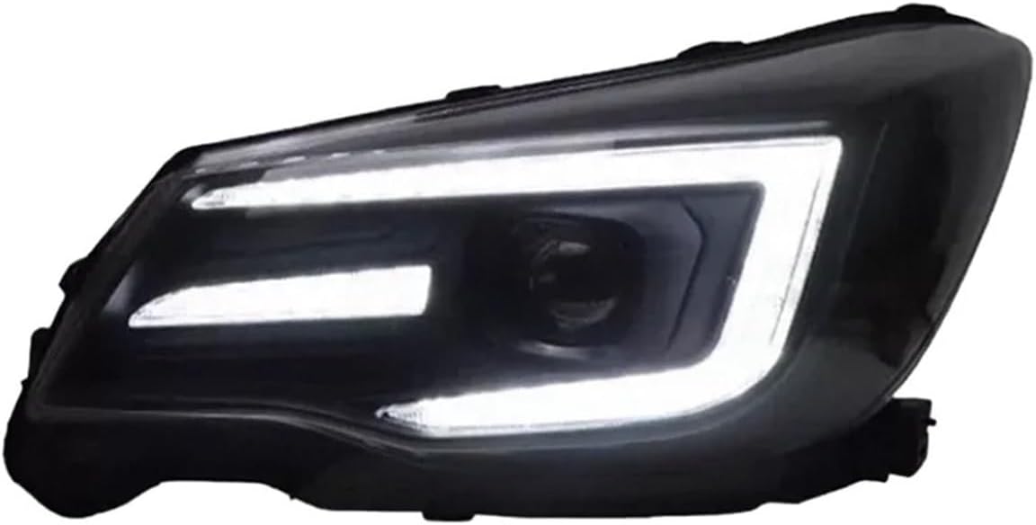 Compatible For Subaru Forester L-ED Headlight 2013-2018 Headlights Forester DRL Turn Signal High Beam Angel Eye Projector Lens 2pcs