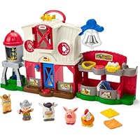 Fisher-Price Little People Toddler Learning Toy Caring for Animals Farm Playset with Smart Stages for Pretend Play Kids Ages 1+ years (Amazon Exclusive)