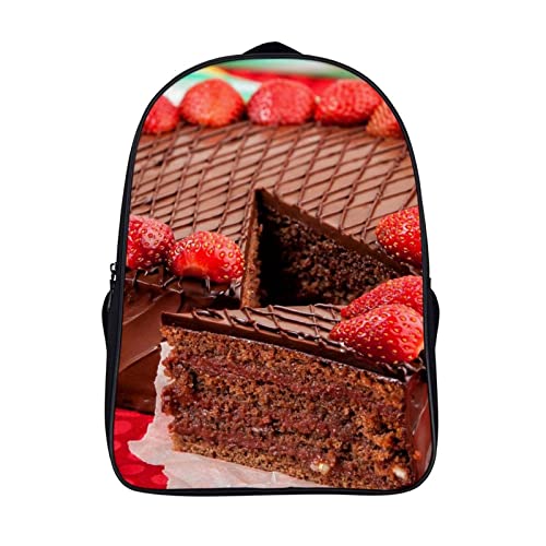 Sac à dos pour enfants résistant aux déchirures cartable de mode Cake 3D cool pour adolescents