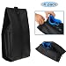 HugeSaving Waterproof Nylon Zipper Closure Travel Shoe Bags Set of 4(Black)