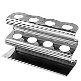 Stainless Steel Razor Stand / Toothbrush Holder, Bacteria-Free and Rust Proof, Metier Atelier WAVEFORM Series