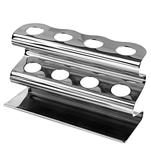 Stainless Steel Razor Stand / Toothbrush Holder, Bacteria-Free and Rust Proof, Metier Atelier WAVEFORM Series