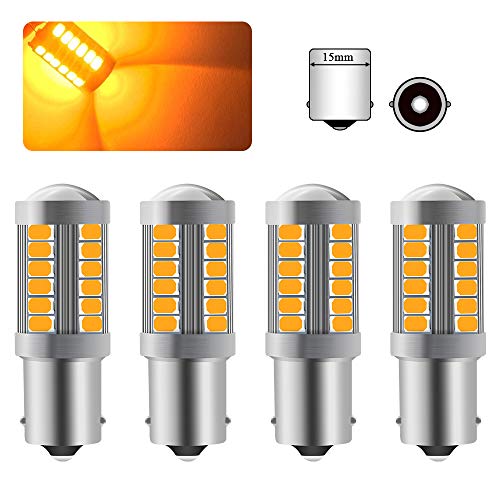 Ampoule LED P21W jaune clignotant voiture anti dysfonctionnement 12-30V