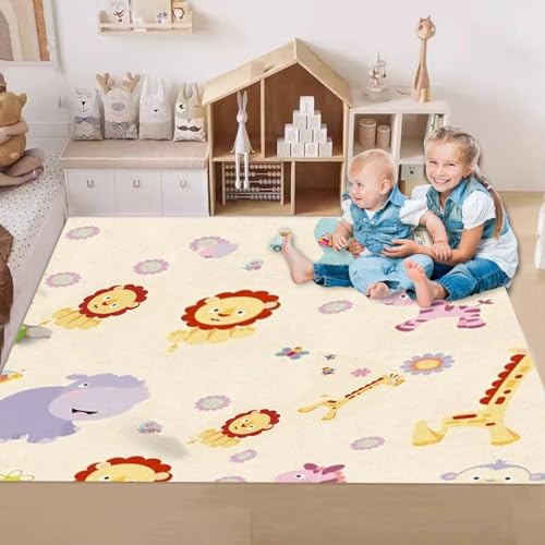 Miniatura 5 de Rubu22a Alfombra Para Gatear Para Bebé, De Doble Cara, De Espuma, Plegable, Impermeable, 180 X 100 X 3 Cm, Sin Sustancias Nocivas, Alfombrilla De Espuma Suave Para Niños Y Salón B