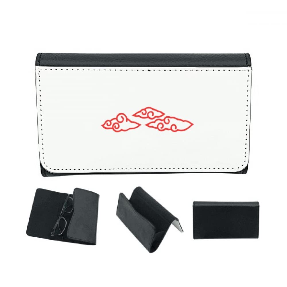 Clouds Flowers Imply Country Eyeglass Case Hard Shell Portable Holder