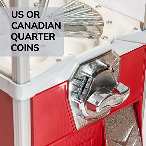 Vending Machine - Big Capsule Vending Machine - Prize Machine - Commercial Vending Machine For 2 Inch Round Capsules Gumballs Bouncy Balls - Red #TOP5