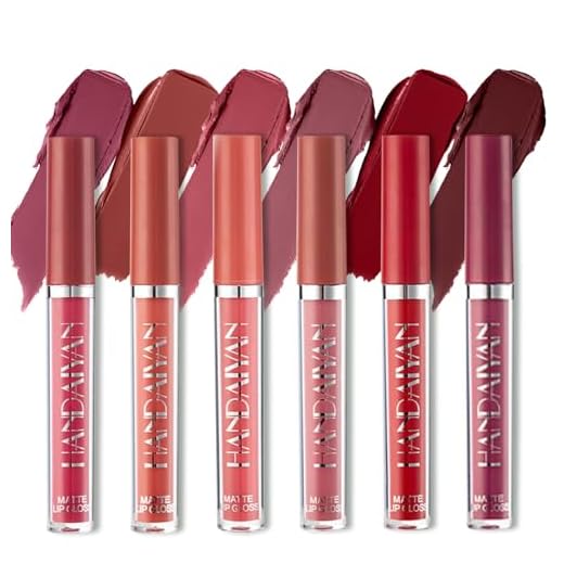Lápiz Labial Líquido, 6pcs Pintalabios Mate Labiales Líquidos Barra de Labios Mate Colores Labiales Mate Larga Duracion - Regalo San Valentín, Cumpleaños # A