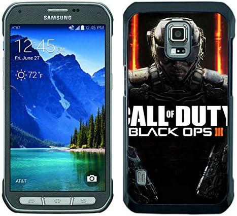 S5 Active Cases Designed With Call Of Duty Black Ops Black Ops Iii Black Case for Samsung Galaxy S5 Active