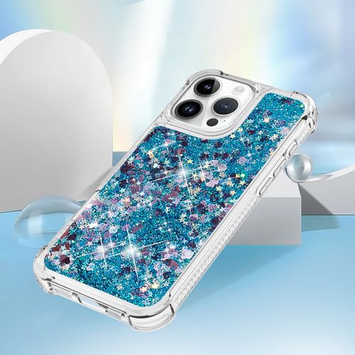 Coque iPhone 16 Pro 6,3" silicone souple bleu amour YB antichoc