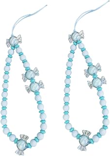 NOLITOY 2 Pçs Cadeia De Telefone Móvel Doce Adereço De Telefone Acessórios Azuis Decoração De Doces Telefone Cadeia De Suspensão DIY Cadeia De Suspensão De Telefone Móvel Cadeia De