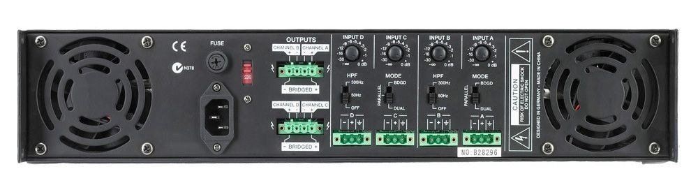 Electro-Voice PA4150L Amplifier - 640 W RMS - 4 Channel (Renewed)