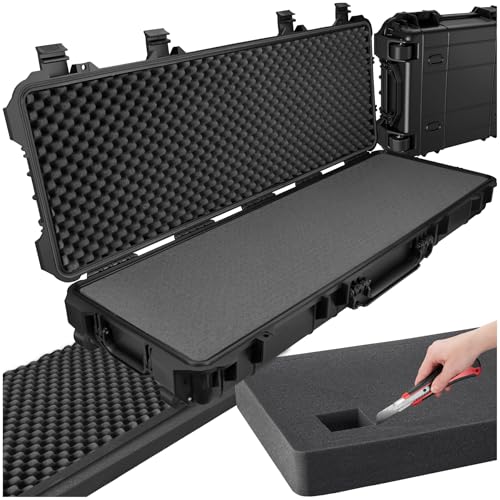 tectake® Gewehrkoffer für Langwaffen, Hardcase...