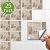 Alwayspon 25 Pcs Self-Adhesive Peel and Stick Tile Decal, Water-Proof Backsplash Wall Tile Sticker for Kitchen Bathroom, 6x6inch