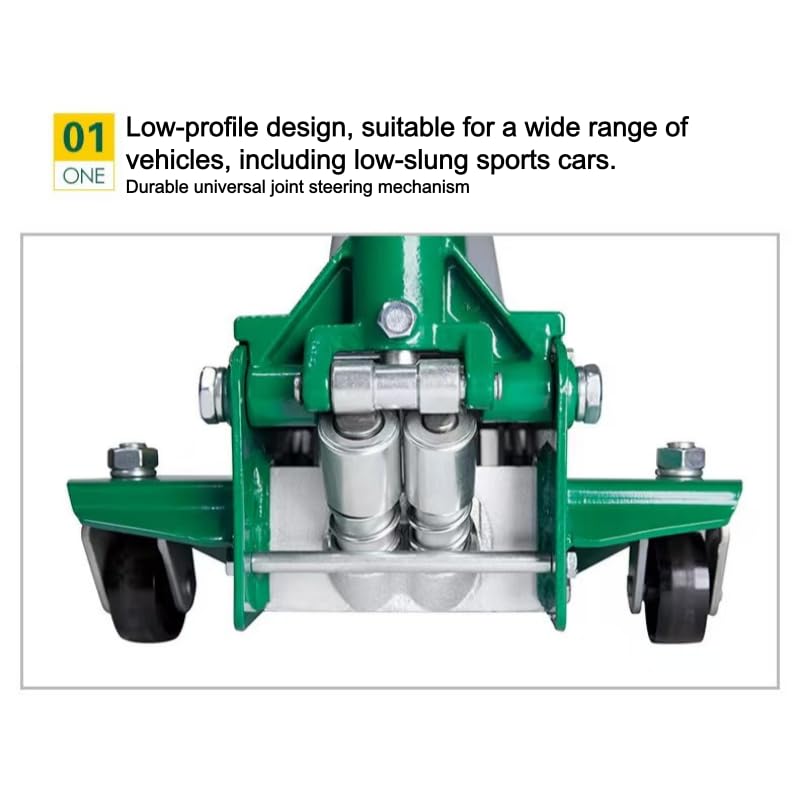 SATA 3 Ton Heavy Duty Ultra Low Profile Hydraulic Floor Jack Double Pump Design Lift Range 85mm to 502mm for Car Repair and Garage
