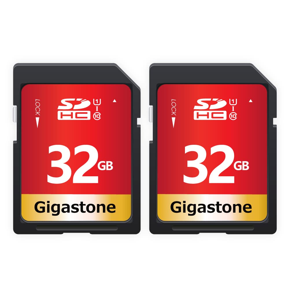 Sponsored Ad – GIGASTONE 32GB 2-Pack SD Card UHS-I U1 Class 10 SDHC Memory Card High-Speed Full HD Video Canon Nikon Sony Pentax Kodak Olympus Panasonic Digital Camera, with 2 Mini Cases