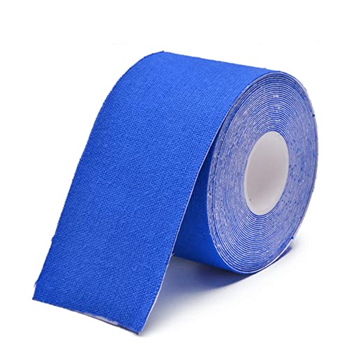 LTLCLZ 5M Kinesiology Tape Muscle Bandage Sports Cotton Elastic Adhesive Strain Injury Tape Knee Muscle Pain Relief Stickers,Dark Blue,High 10CM