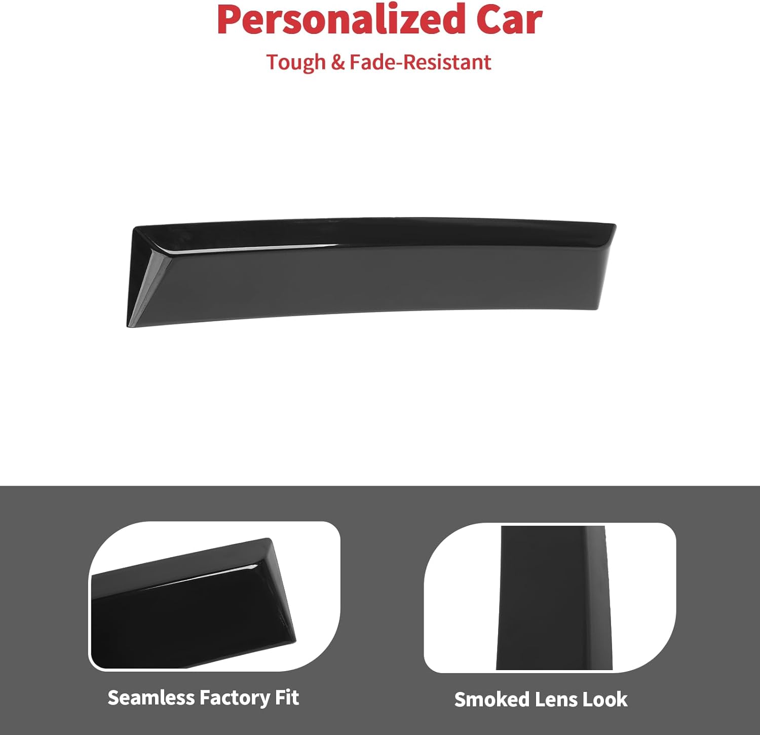 Linskip 3rd Brake Light Cover Compatible with 2018 2019 2020 2021 2022 2023 2024 Ford Expedition, Rear High Centre Third Brake Guard Trim for Expedition Accessories Smoke Dark