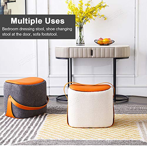 Taburete para cambiar zapatos de sofá y asiento de maquillaje creativo 4