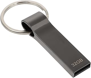 Mobestech U Disk Flash Drive Metal Keychain Key Holder Metal Key Ring Flash Drive 32gb USB 2. 0 Memory Stick Thumb Drives Backup Thumb Drive Jump Drive Thumb Drive with Keychain