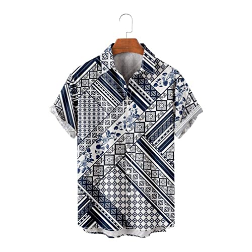 Chemise hawaïenne ample résolvant l'inconfort de la chaleur pour hommes forts