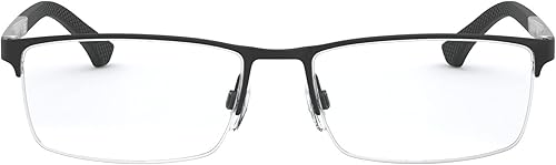 Emporio Armani EA 1041 3094 - Lentes rectangulares de goma color negro de 2087in