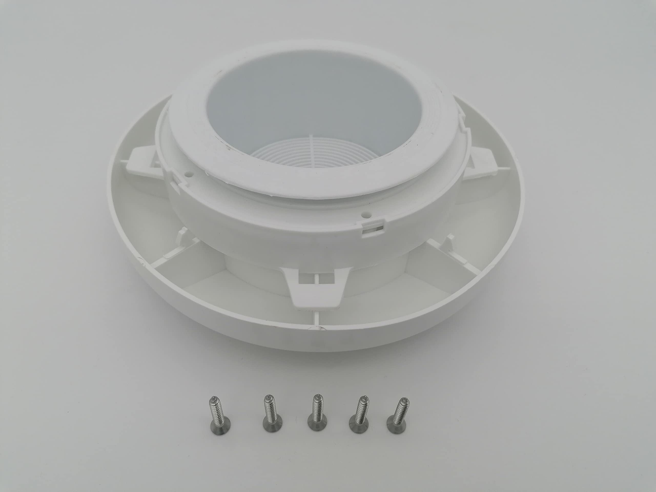 CR-MOESANCO® Kit Aérateur de Toit pour Caravane 110mm + Vis INOX de Montage avec Grille Anti-Insectes