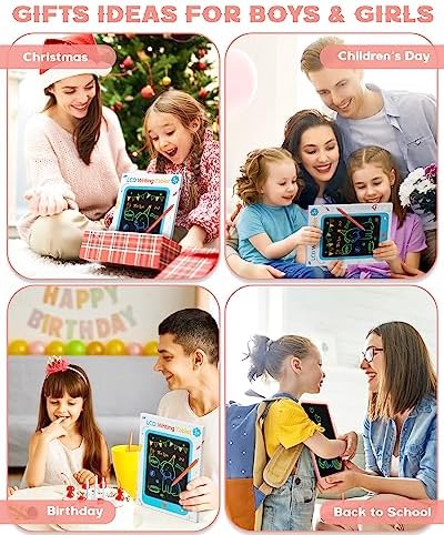 bravokids Kids Toys LCD Writing Tablet, 10 Inch Drawing Tablet Doodle Board, Writing Board Drawing Board, Toddler Toys for 3 4 5 6 7 8 Years Old Girls Boys (Pink) 8 51eTVd hsFL. AC