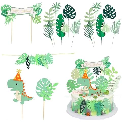 18 Pcs Jungle Animal Cake Toppers Cover