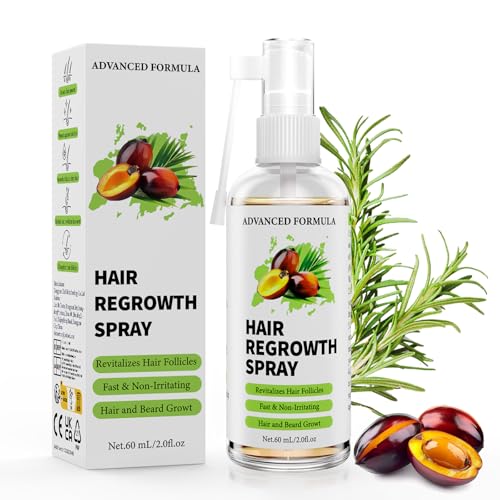Ballphl Siero Capelli Anticaduta con Olio di Rosmarino Hair Growth Serum Spray,Batana Oil,Olio di Ricino Biologico e Biotina–Siero Crescita Capelli Donna e Uomo,Stimola Ricrescita Capelli e Barba,60ml