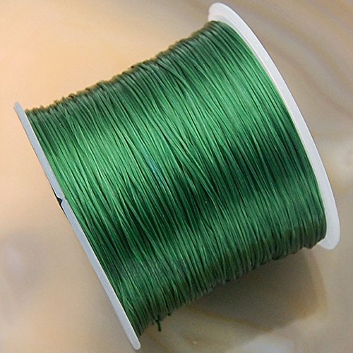 AD Beads 65 Yard Strong Stretchy Elastic String Cord Thread for DIY Bracelet Necklace (Green)